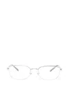 Ray Ban Rectangle-frame Glasses In Silver