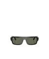 Ray Ban Rectangle-frame Sunglasses In Black