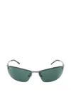 Ray Ban Rectangle-frame Sunglasses In Black