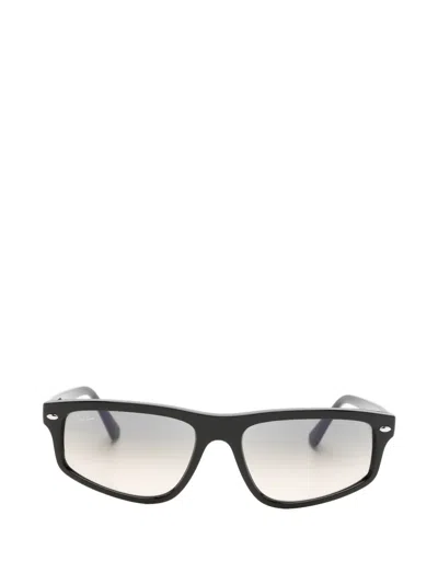 Ray Ban Rectangle-frame Sunglasses In Black