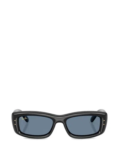 Ray Ban Rectangle-frame Sunglasses In Black