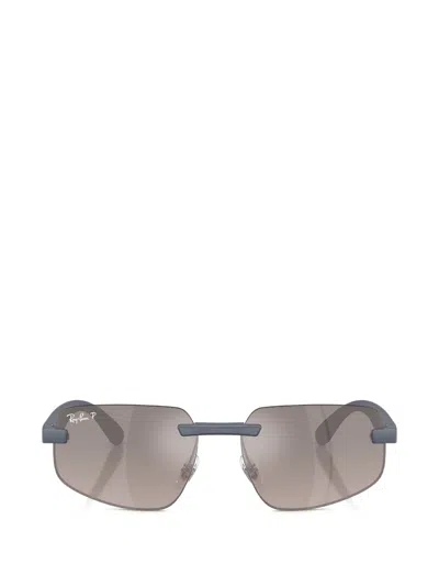 Ray Ban Rectangle-frame Sunglasses In Blue
