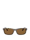 Ray Ban Rectangle-frame Sunglasses In Brown