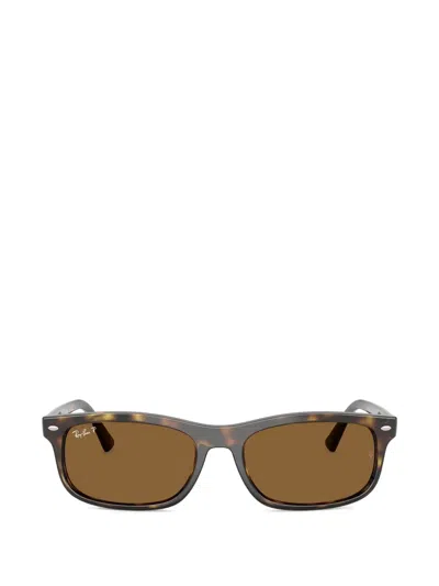 RAY BAN RECTANGLE-FRAME SUNGLASSES
