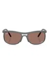 Ray Ban Rectangle-frame Sunglasses In Gray