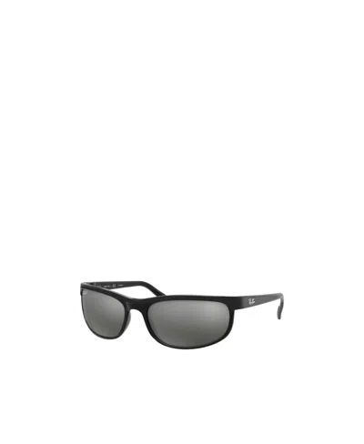 Ray Ban Ray-ban Rectangular Frame Sunglasses In Gray