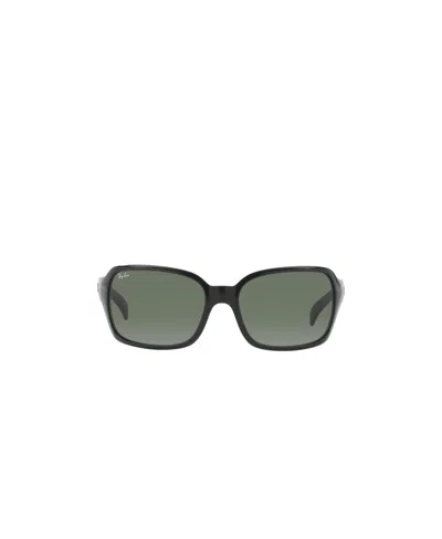Ray Ban Rectangular Shaped Sunglasses In Gray