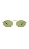 Ray Ban Rectangular Sunglasses In Green