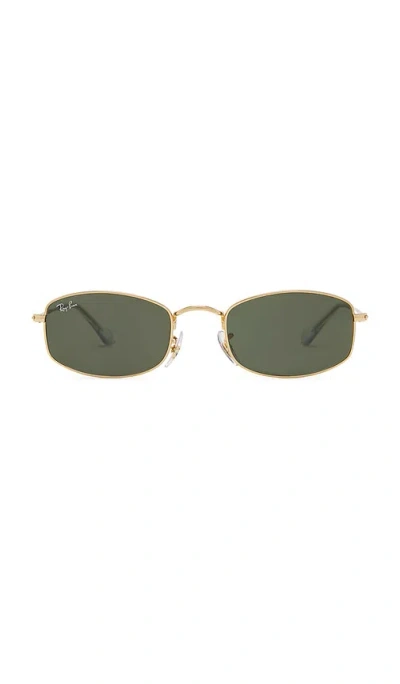 Ray Ban Rectangular Sunglasses In Green