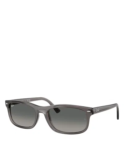 Ray Ban Ray-ban Rectangular Sunglasses, 57mm In Gray