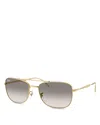 Ray Ban Ray-ban Rectangular Sunglasses, 59mm In Gray
