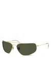 Ray Ban Ray-ban Rectangular Sunglasses, 63mm In Orange