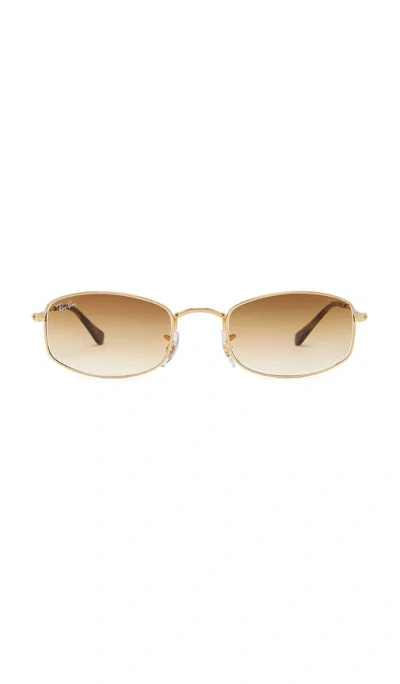 Ray Ban Rectangular Sunglasses In Brown