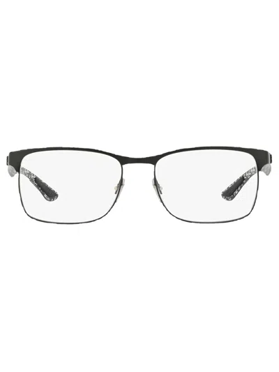 Ray Ban Rectangular-frame Glasses In Black