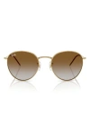 Ray Ban Ray-ban Reverse 53mm Gradient Phantos Sunglasses In Gold Flash