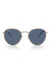 Ray Ban Ray-ban Reverse 53mm Phantos Sunglasses In Dark Blue
