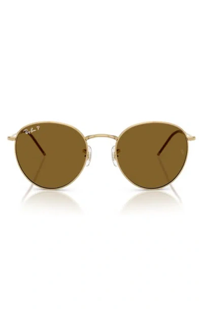 Ray Ban Ray-ban Reverse 53mm Polarized Phantos Sunglasses In Gold Flash