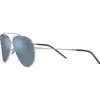 Ray Ban Reverse 62mm Oversize Aviator Sunglasses