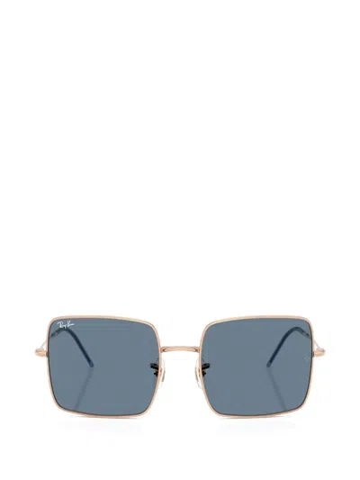 Ray Ban Reverse Square-frame Sunglasses In Gold