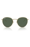 Ray Ban Ray-ban Reverse Phantos 55mm Round Sunglasses In Gold Flash
