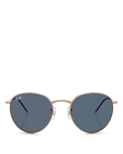 Ray Ban Ray-ban Womens Gold Rb3447 Round-frame Metal Sunglasses