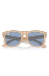 Ray Ban Reverse Wayfarer 53mm Square Sunglasses In Blue