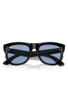 Ray Ban Reverse Wayfarer 53mm Square Sunglasses In Light Blue