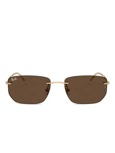 RAY BAN RIMLESS FRAME SUNGLASSES