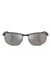 Ray Ban Rb3671ch Chromance Sunglasses Black Frame Silver Lenses Polarized 60-16 In Gray