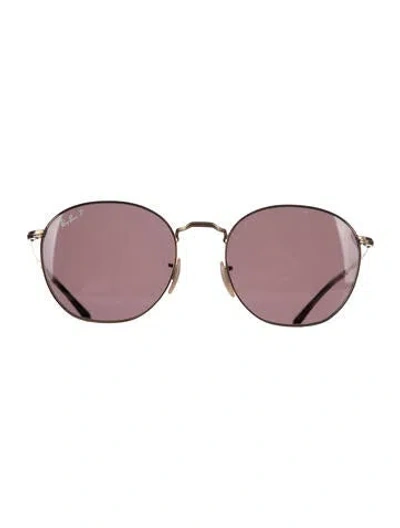 Pre-owned Ray Ban Rob Aviator Sunglasses In Gold