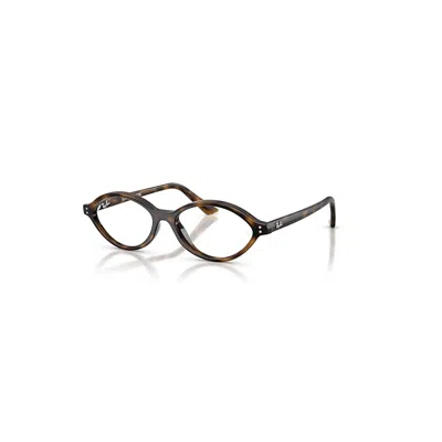 Ray Ban Romy Optics Bio-based  Havana Fassung Klar Glas Polarisiert 52-16 In Brown