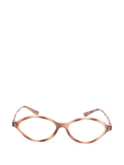 Ray Ban Romy Oval-frame Glasses In Brown