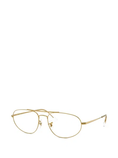 Ray Ban Round Browline Glasses In Neutral