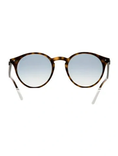 Pre-owned Ray Ban Round Clear Sunglasses In Brown