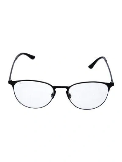 Pre-owned Ray Ban Round Eyeglasses In Black