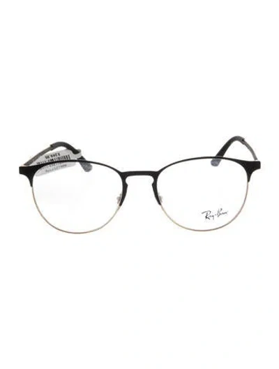 Pre-owned Ray Ban Round Eyeglasses In Black