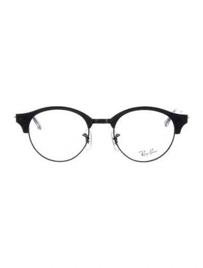 Pre-owned Ray Ban Round Eyeglasses In Black