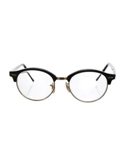 Pre-owned Ray Ban Round Eyeglasses In Black