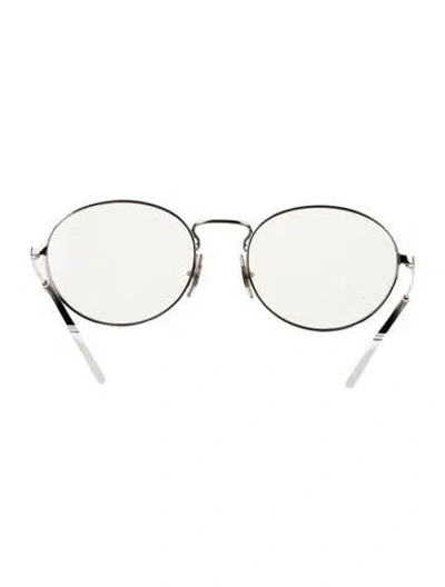Pre-owned Ray Ban Round Eyeglasses In Silver