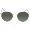 Ray Ban Round Flat Lenses Green Classic G-15 Unisex Sunglasses Rb3447n 001 53 In Green Classic