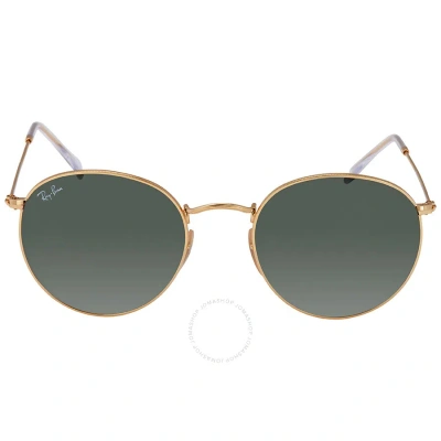 Ray Ban Round Flat Lenses Green Classic G-15 Unisex Sunglasses Rb3447n 001 53