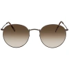 Ray Ban Round Flat Lenses Light Bown Gradient Unisex Sunglasses Rb3447n 004/51 53 In N/a