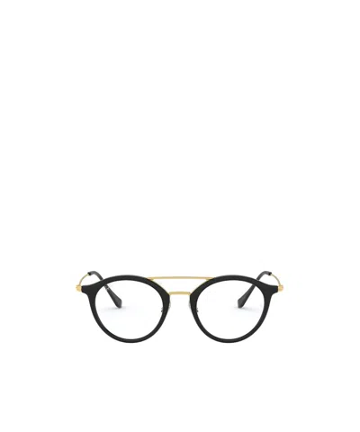 Ray Ban Round-frame Glasses In Black