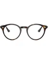 Ray Ban Round-frame Glasses In Braun