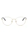 Ray Ban Round-frame Glasses In Gold