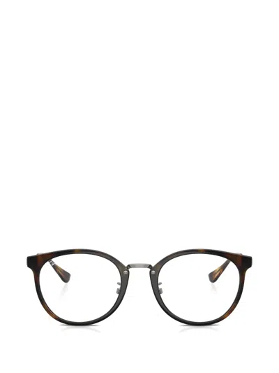 Ray Ban Round Frame Glasses In Neutral