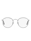 Ray Ban Round-frame Glasses In Silver