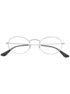 Ray Ban Round Frame Glasses In Silver