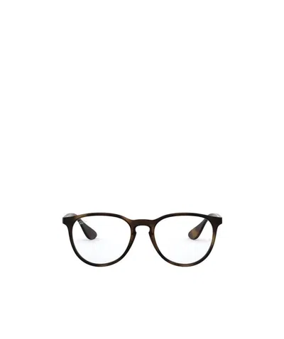 Ray Ban Round-frame Glasses In White