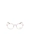 Ray Ban Round-frame Glasses In White